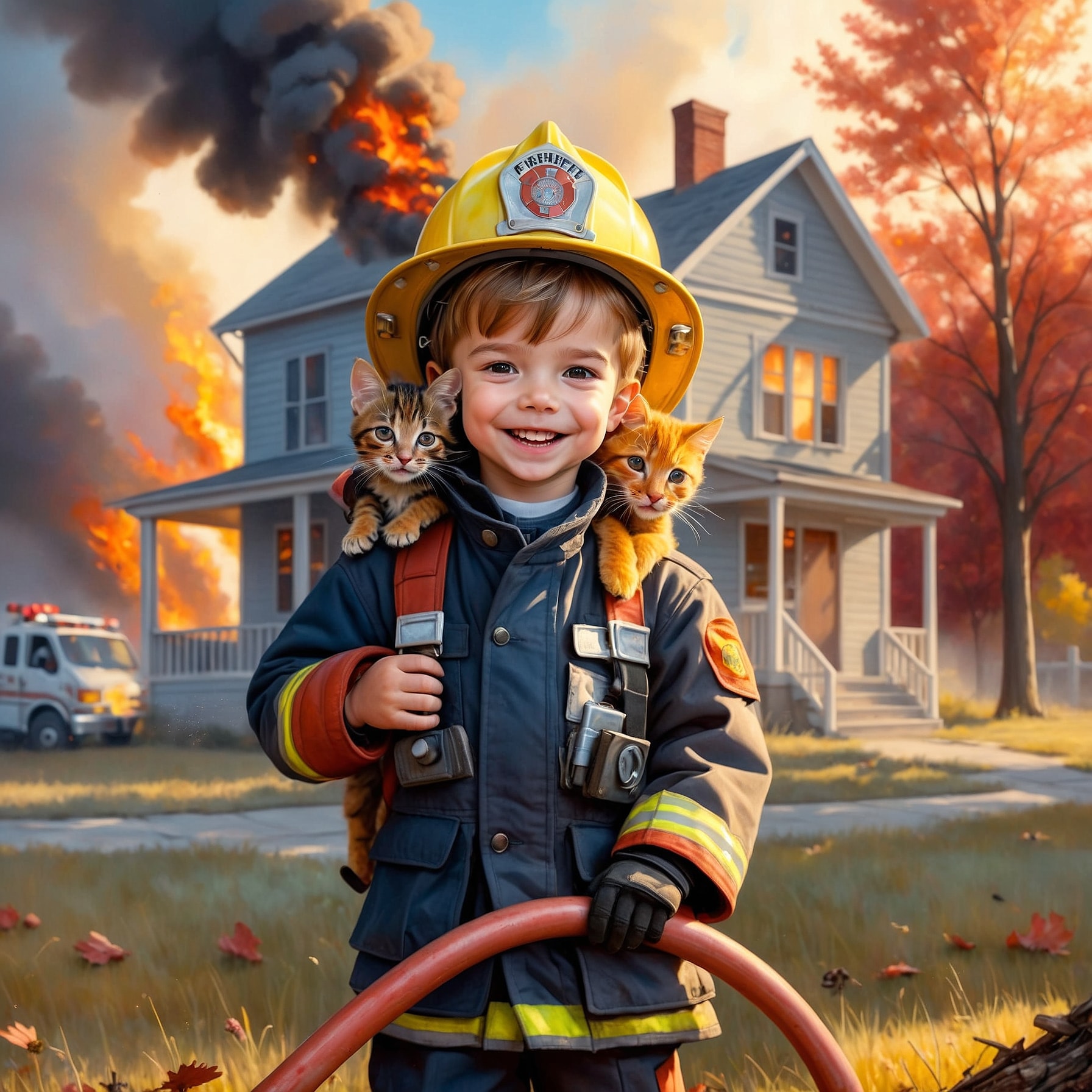 Child as firefighter