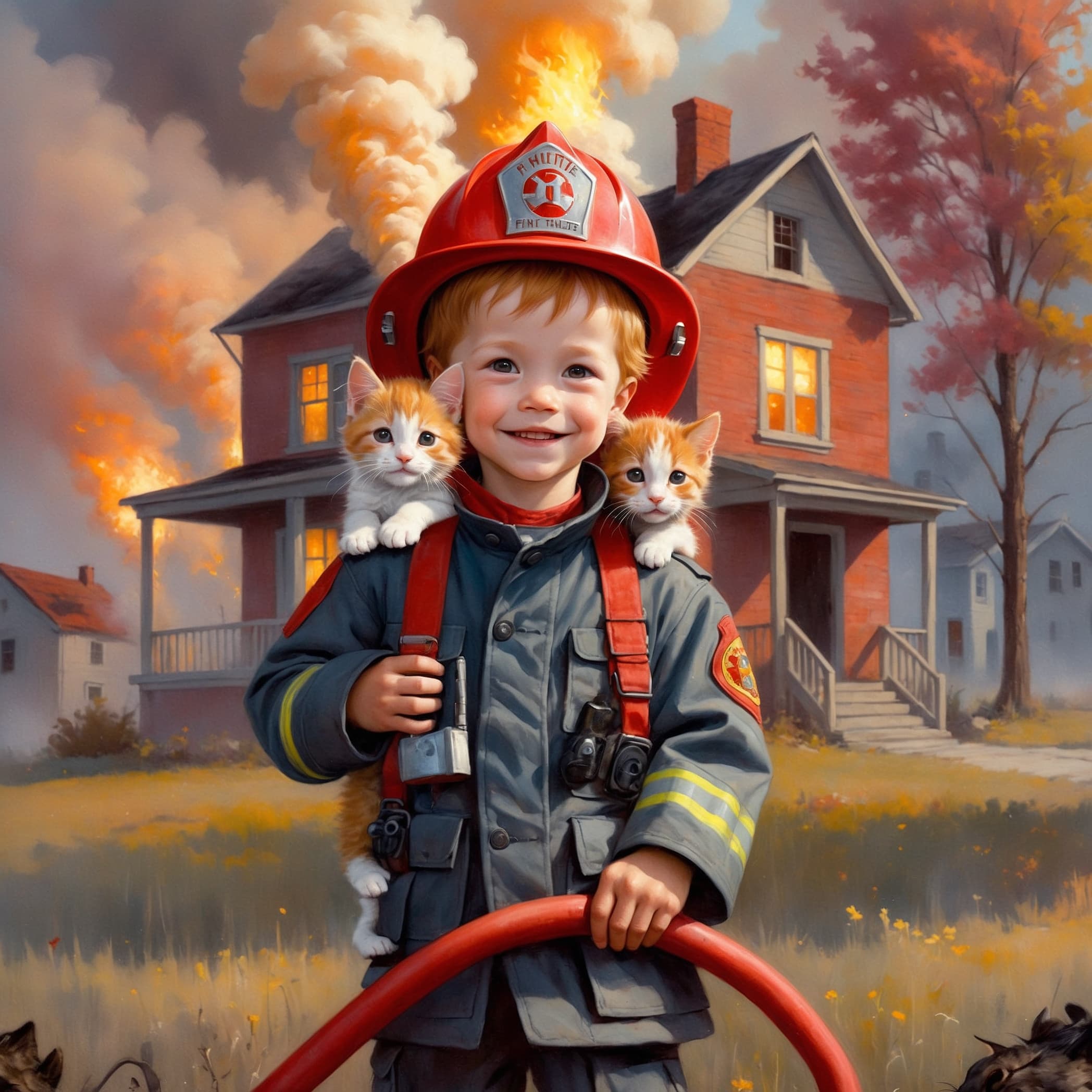 Child as firefighter